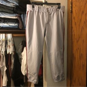 ladies gray softball pants